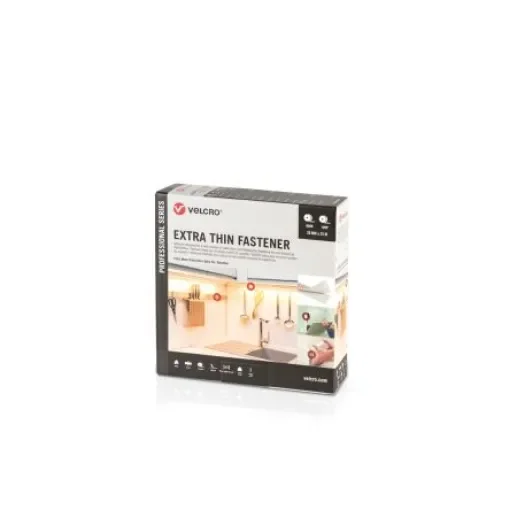 VELCRO® White Hook & Loop Tape, 20mm x 25m - VEL-PS20015 product image