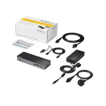 StarTech.com Dual Monitor 4K Docking Station with DisplayPort - 4 x USB ports, USB C - DK30C2DPPDUE product image