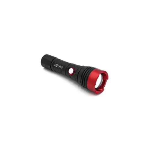 RS PRO LED Torch Black, Red 600 lm, 163 mm - 1964196 product image