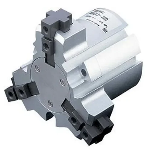 SMC 3 Finger Double Action Pneumatic Gripper, MHSL3-50D, Parallel Gripping Type product image