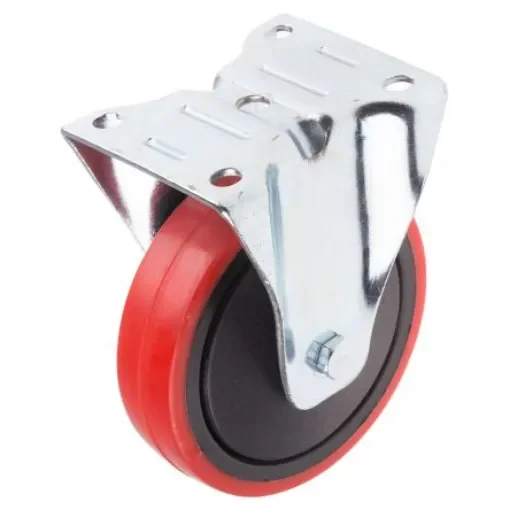 RS PRO Fixed Castor Wheel, 130kg Capacity, 125mm Wheel - 1965194 product image