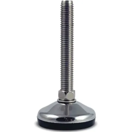 RS PRO M14 Stainless Steel Adjustable Foot, 1000kg Static Load Capacity 10° Tilt Angle - 1965356 product image