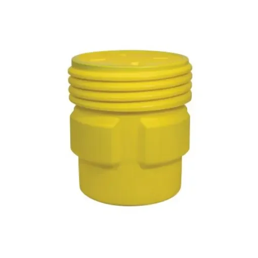 Eagle Overpacks with Screw-On Lid 5gal Yellow Hinged HDPE Waste Bin - EDR16610YL product image