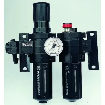 Norgren G 3/8 FRL, Automatic Drain, 40µm Filtration Size - With Pressure Gauge - BL64-301 product image
