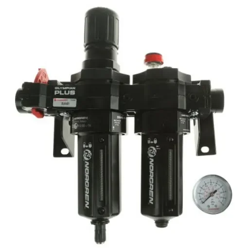 Norgren G 3/4 FRL, Automatic Drain, 40µm Filtration Size - With Pressure Gauge - BL64-601 product image