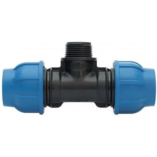 Georg Fischer Plastic Pipe Fitting, 90° Tee, 20mm - 158400223 product image