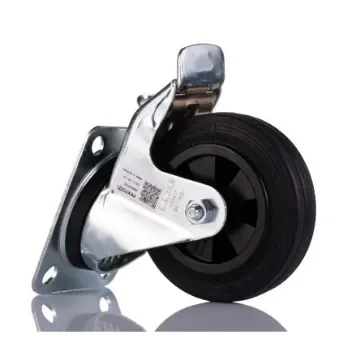 Bosch Rexroth M8 Thread Rubber Castor Wheels, 10mm Groove - 3842259790 product image