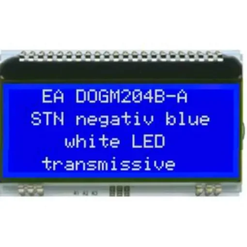 Display Visions EA DOGM204B-A EA DOG LCD Display, Blue on Blue product image