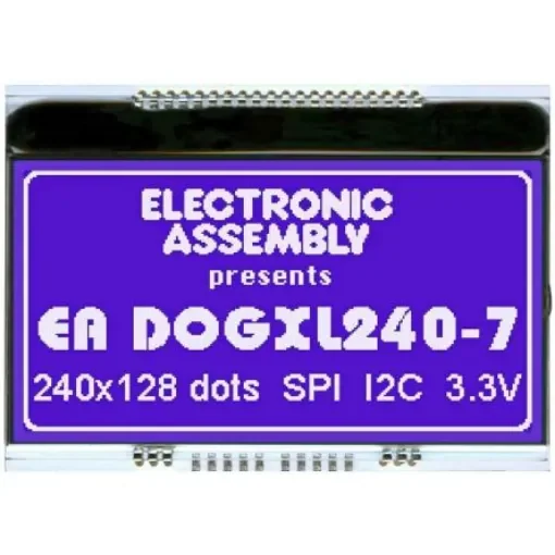 Display Visions EA DOGXL240B-7 EA DOG LCD Display, Blue on product image