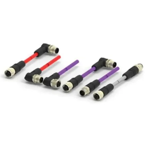 TE Connectivity 5 way M12 to Unterminated Bus Cable, 2m - TAA751A5501-020 product image