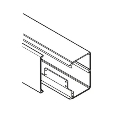 Planet-Wattohm Viadis White Industrial Trunking - Closed Slot, W120 mm x D40mm, L2m, PVC - 16440 product image