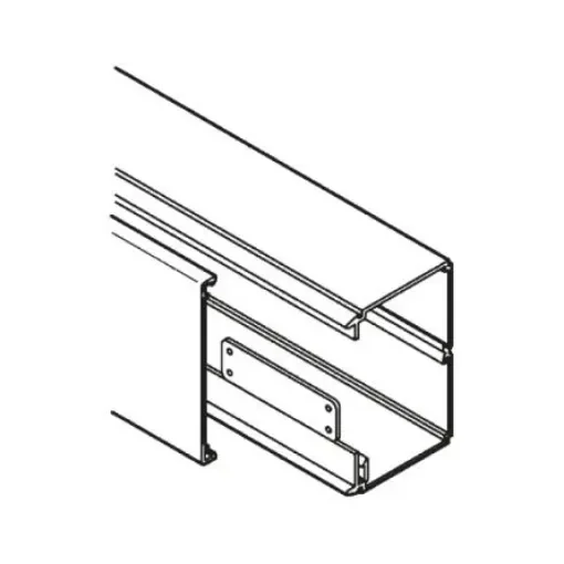 Planet-Wattohm Viadis White Industrial Trunking - Closed Slot, W120 mm x D40mm, L2m, PVC - 16440 product image