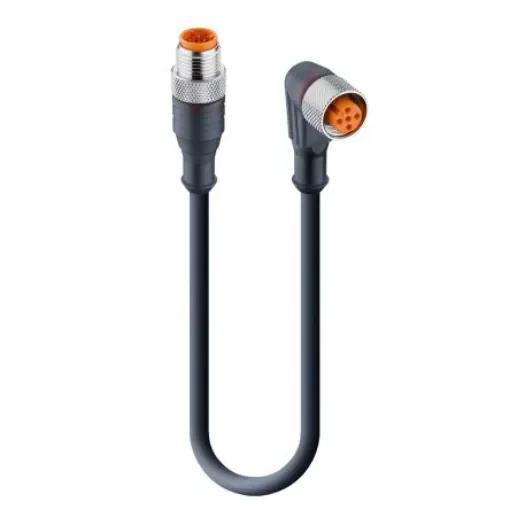 Lumberg Automation Straight Male 5 way M12 to Right Angle Female 5 way M12 Actuator/Sensor Cable, 5m - 29634 RST 5-RKWT 5-228/5 M product image