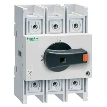 Schneider Electric 3P Pole DIN Rail Isolator Switch - 100A Maximum Current, 55kW Power Rating, IP20 - VLS3P100R2 product image