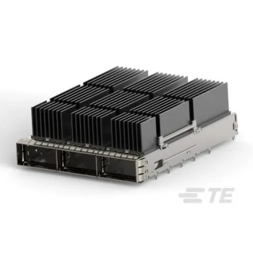 TE Connectivity QSFP Connector, Cage & Heatsink 3-Port 1-Position, 2342886-3 product image