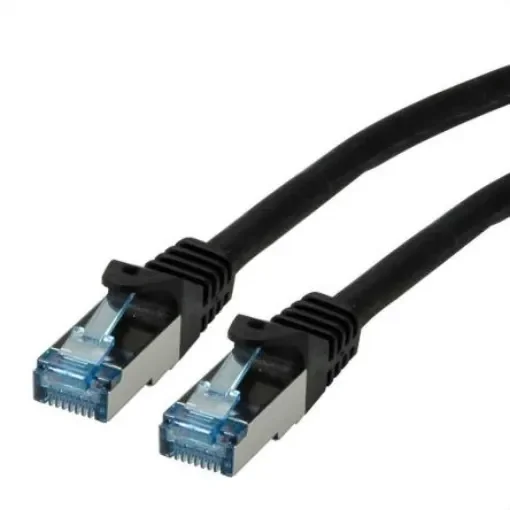 Roline, 10m Cat6a, Black RJ45 to Male RJ45 Male, S/FTP Shielded, Terminated LSZH Sheath - 21.15.2857-40 product image