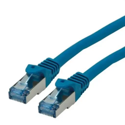 Roline, 15m Cat6a, Blue RJ45 to Male RJ45 Male, S/FTP Shielded, Terminated LSZH Sheath - 21.15.2848-30 product image