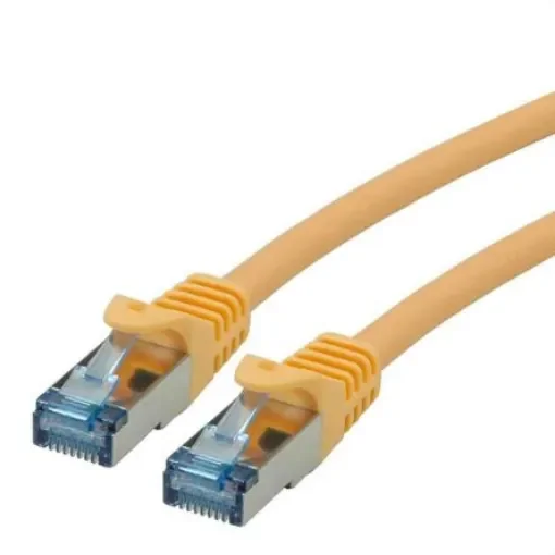 Roline, 20m Cat6a, Yellow RJ45 to Male RJ45 Male, S/FTP Shielded, Terminated LSZH Sheath - 21.15.2829-20 product image