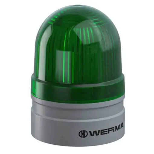 Werma EvoSIGNAL Mini Series Green Blinking, Continuous Beacon, 12 V, Base Mount, LED Bulb, IP66 - 260.210.74 product image