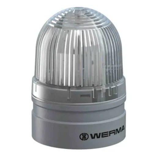 Werma EvoSIGNAL Mini Series Green, Red, Yellow Steady Beacon, 24 V, Base Mount, LED Bulb, IP66 - 260.430.75 product image