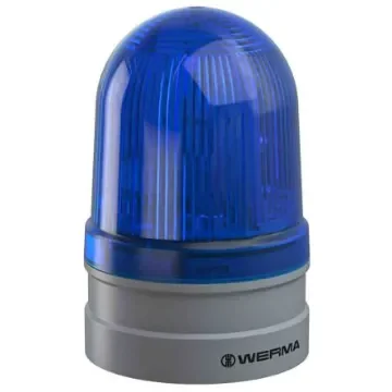 Werma EvoSIGNAL Midi Series Blue Beacon, 12 V, 24 V, Base Mount, LED Bulb - 261.510.70 product image