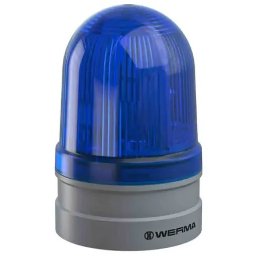 Werma EvoSIGNAL Midi Series Blue Beacon, 12 V, 24 V, Base Mount, LED Bulb - 261.510.70 product image