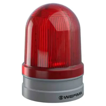 Werma EvoSIGNAL Maxi Series Red EVS, Flashing Beacon, 12 V, 24 V, Base Mount, LED Bulb, IP66 - 262.120.70 product image