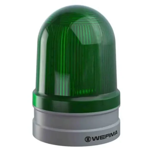 Werma EvoSIGNAL Maxi Series Green Multiple Effect Beacon, 12 V, 24 V, Base Mount, LED Bulb, IP66 - 262.210.70 product image