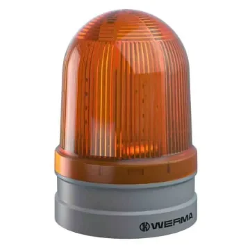 Werma EvoSIGNAL Maxi Series Yellow Beacon, 12 V, 24 V, Base Mount, LED Bulb - 262.310.70 product image