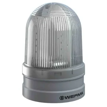 Werma EvoSIGNAL Maxi Series White Beacon, 12 V, 24 V, Base Mount, LED Bulb - 262.410.70 product image