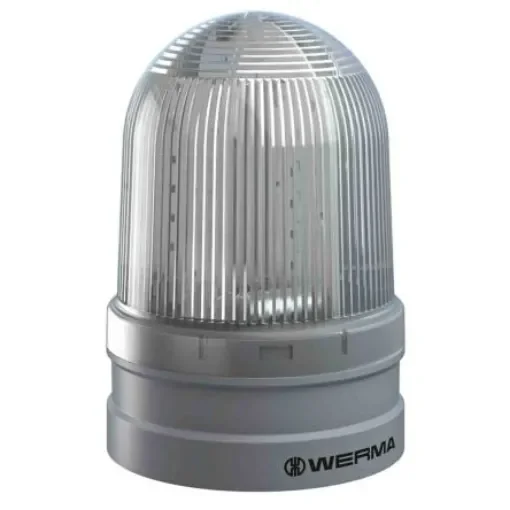 Werma EvoSIGNAL Maxi Series White Beacon, 12 V, 24 V, Base Mount, LED Bulb - 262.410.70 product image