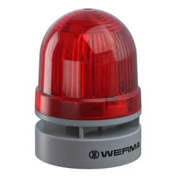 Werma EvoSIGNAL Mini Series Red Sounder Beacon, 12 V dc, IP66, Base Mount, 95dB at 1 Metre - 460.110.74 product image