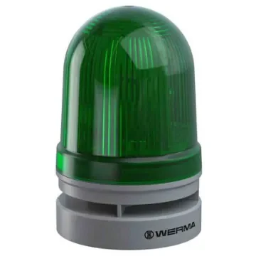 Werma EvoSIGNAL Midi Series Green Sounder Beacon, 12 V dc, Base Mount - 461.210.70 product image