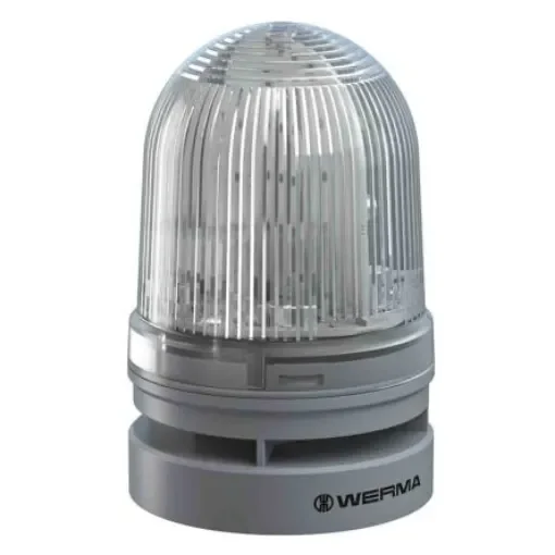 Werma EvoSIGNAL Mini Series White Sounder Beacon, 12 V dc, Base Mount - 461.410.70 product image