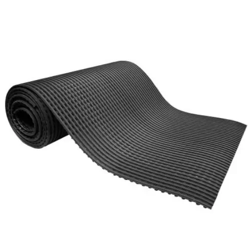 Coba Europe Black Anti-Fatigue Mat PVC Mat, Cross Ribbed Finish 10m x 0.59m x 11.5mm - DS010610 product image