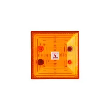 Clifford & Snell FD40 Series Amber Flashing Beacon, 24 V dc, Surface Mount, LED Bulb, IP65 - 212898 product image