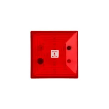 Clifford & Snell FD40 Series Red Flashing Beacon, 24 V dc, Surface Mount, LED Bulb, IP65 - FD40/D00/R/12 product image