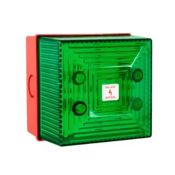Clifford & Snell FL40 Series Green Flashing Beacon, 24V DC, Surface Mount, Xenon Bulb, IP65 - FL40/D50/G/RN product image