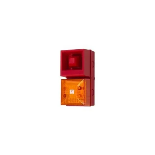 Clifford & Snell YL40 Series Amber Sounder Beacon, 24 V dc, IP65, Fixed Mount, 108dB at 1 Metre - YL40/D50/A/RN/WR product image