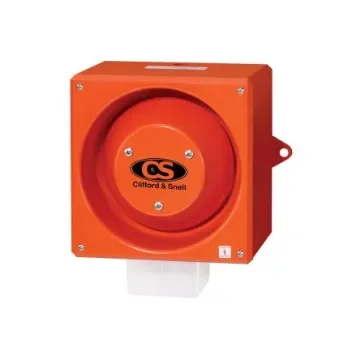 Clifford & Snell YL80 Series Opal Sounder Beacon, 24 V dc, IP66, Side Mount, 116dB at 1 Metre - YL80/D50/O/RF/WR product image