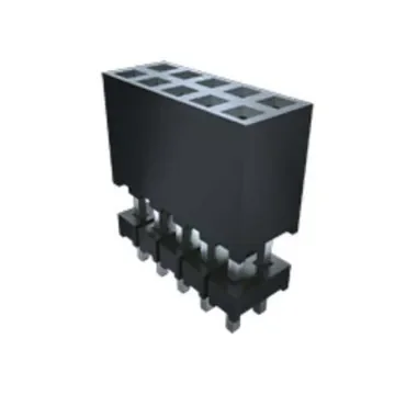 Samtec ESQT Series Straight Through Hole Mount PCB Socket, 30-Contact, 4-Row, 2mm Pitch, Solder Termination - ESQT-130-03-G-Q-368 product image