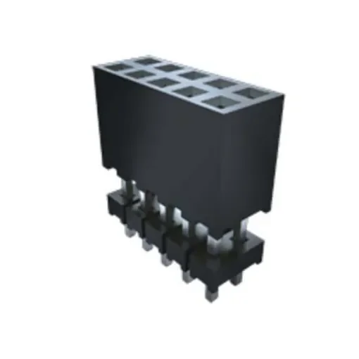 Samtec ESQT Series Straight Through Hole Mount PCB Socket, 30-Contact, 4-Row, 2mm Pitch, Solder Termination - ESQT-130-03-G-Q-368 product image