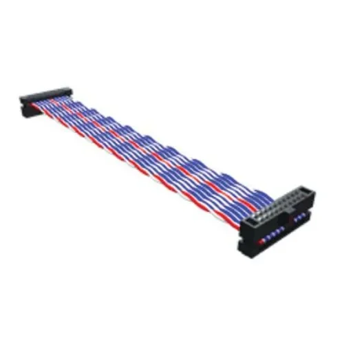Samtec FFTP Series Ribbon Cable, 10-Way, 450mm Length, Tiger Eye IDC to Tiger Eye IDC - FFTP-10-D-18.00-01-N product image