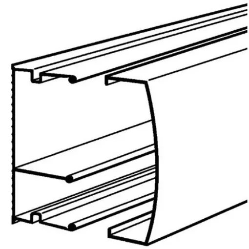 Planet-Wattohm Keva White Mini Trunking - Closed Slot, W50 mm x D20mm, L2m, PVC - 11580 product image