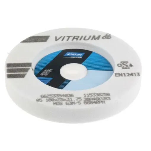 Norton VITRIUM 3 Straight Wheel Aluminium Oxide Grinding Wheel, 180mm Diameter, P46 Grit - 66253354036 product image