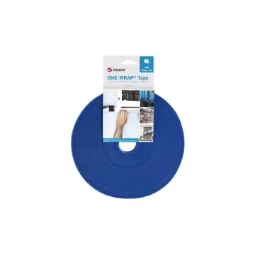 VELCRO® Blue Hook & Loop Tape, 10mm x 25m - VEL-OW64103 product image