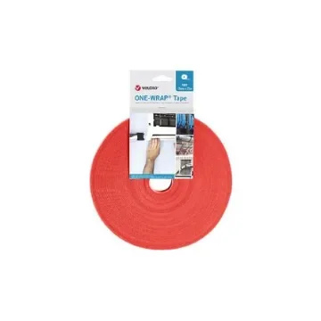 VELCRO® Orange Hook & Loop Tape, 10mm x 25m - VEL-OW64111 product image
