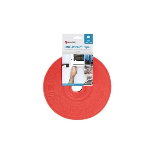 VELCRO® Orange Hook & Loop Tape, 10mm x 25m - VEL-OW64111 product image