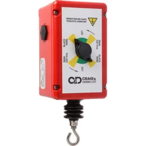 Craig & Derricott GWN Rope Pull Switch, 100m, 2NO/2NC, Straight - GWN2 product image