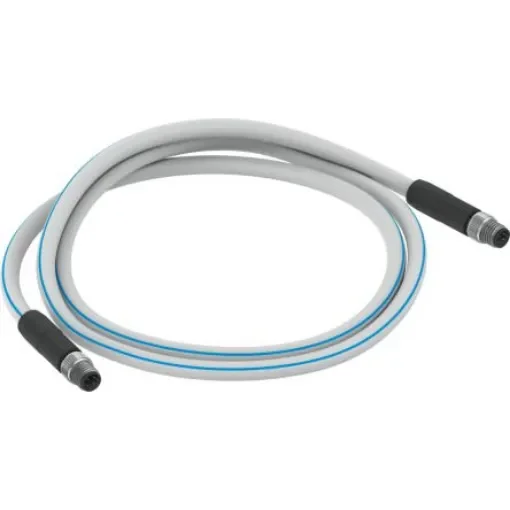 Festo NEBC Cable, 4 Cores, 5m, Grey/Silver TPE-U Sheath, AWG22 - NEBC-D8G4-ES-5-N-S-D8G4-ET product image